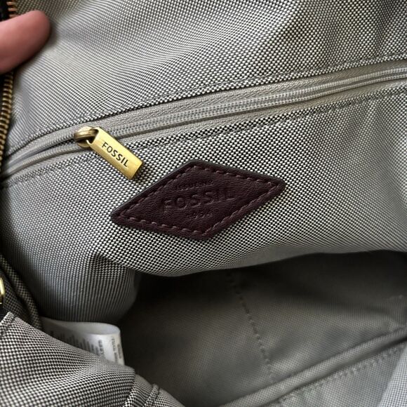 Fossil Megan Backpack Fig Small Purple Maroon Excellent Used Condition - Picture 11 of 12